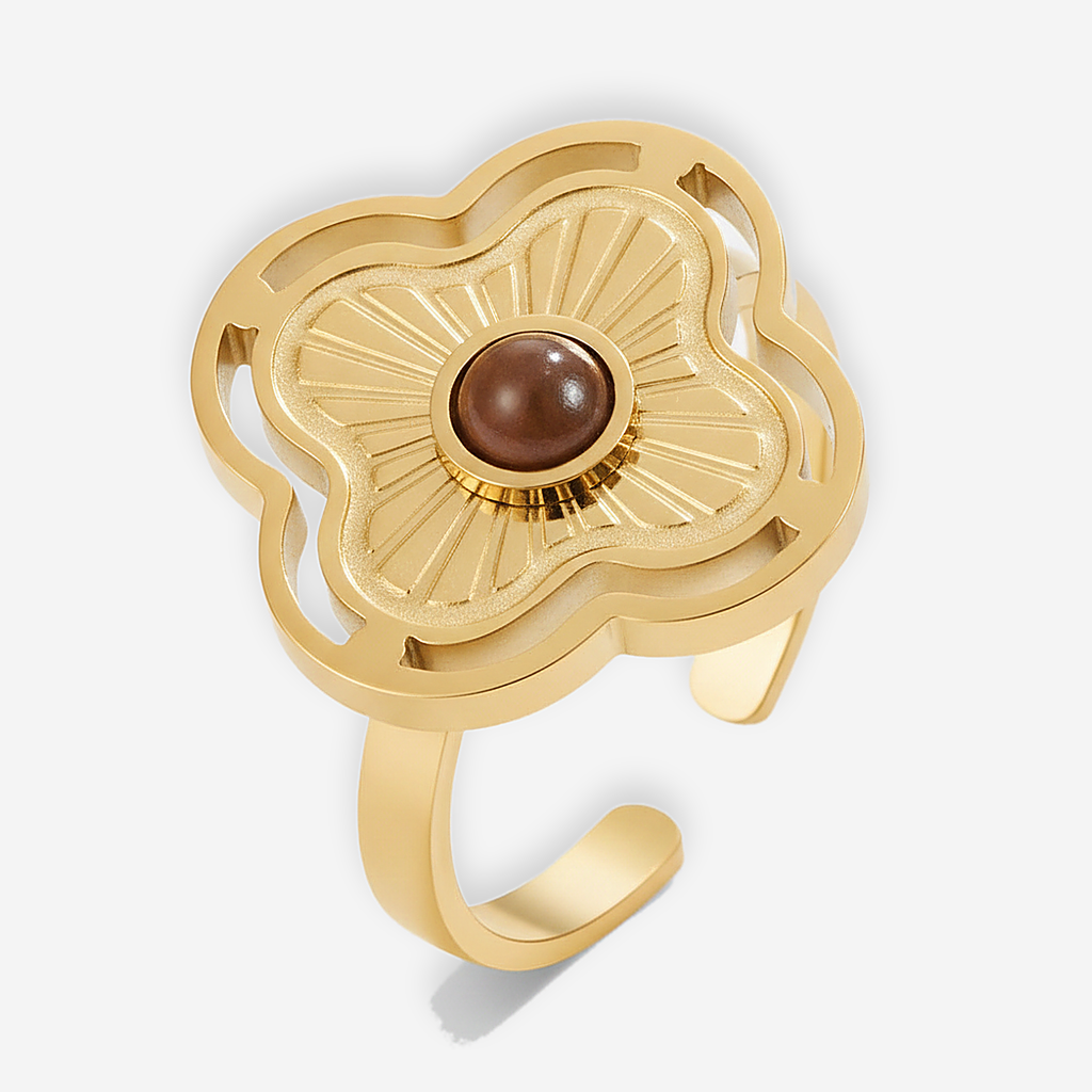Freya Tiger Eye Ring detail