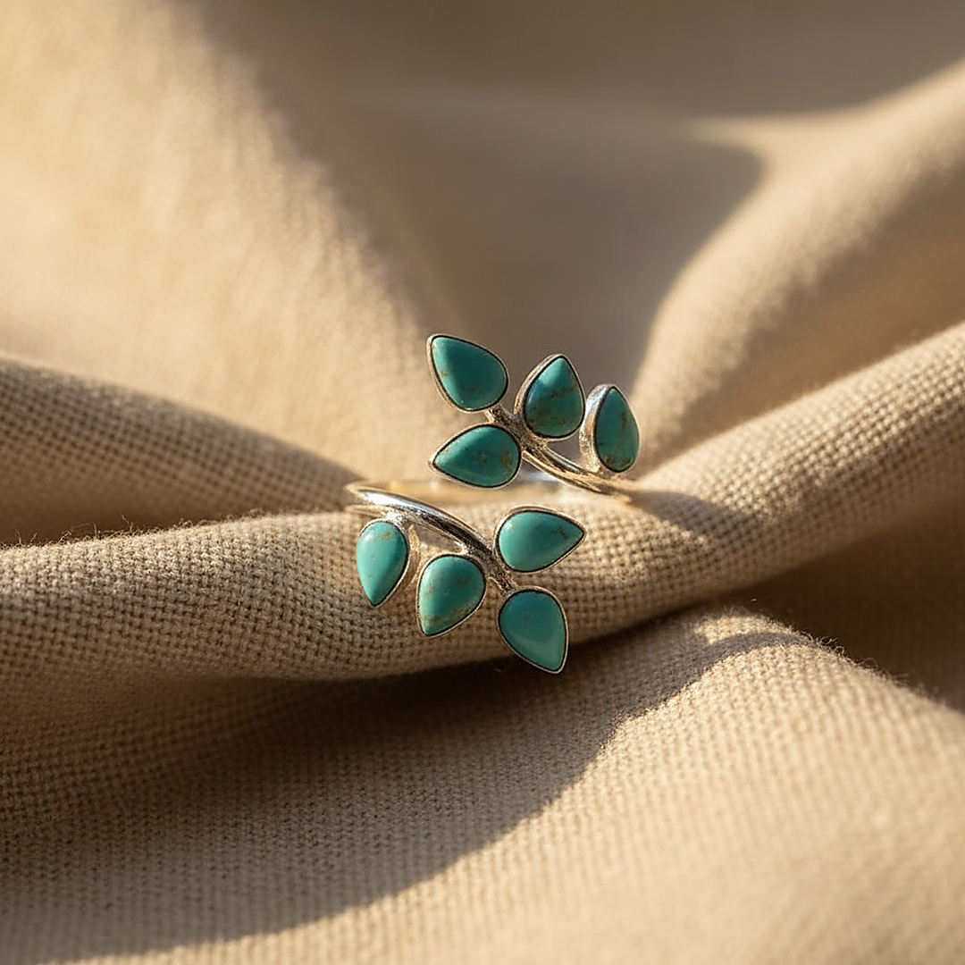 Anillo Liviana turquesa