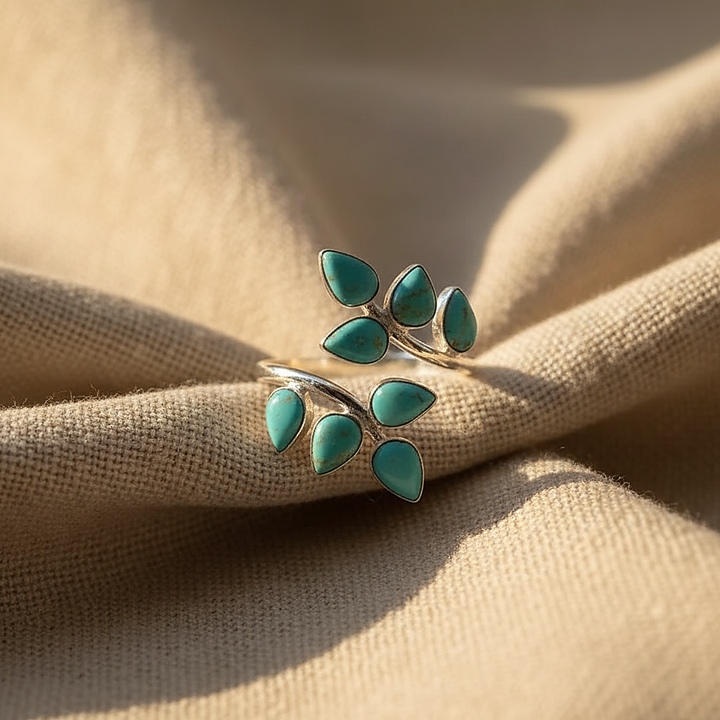 Anillo Liviana turquesa