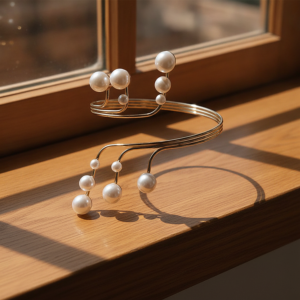 Une Pearl Bangle