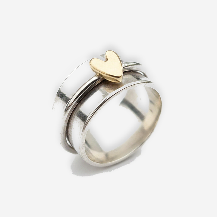 Mila Golden Heart Ring