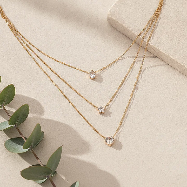 Solene-halsband i zirkonia