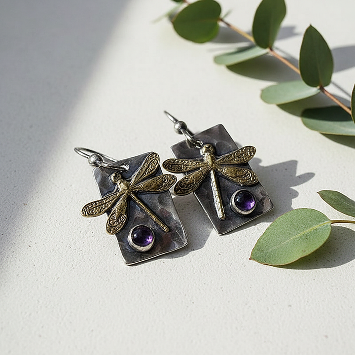 Ambre Amethyst Earrings
