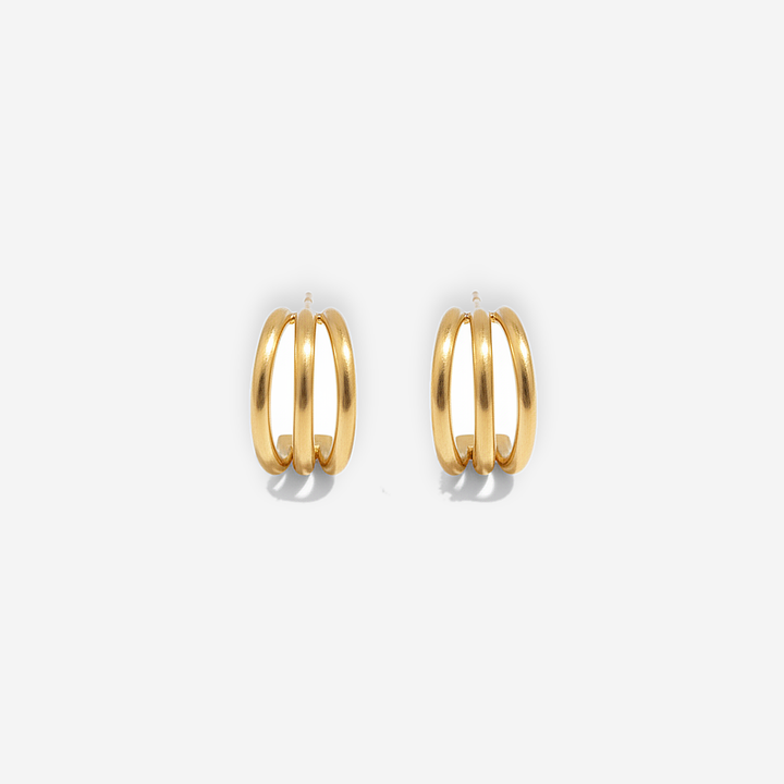 Anaya Triple Gold Hoops