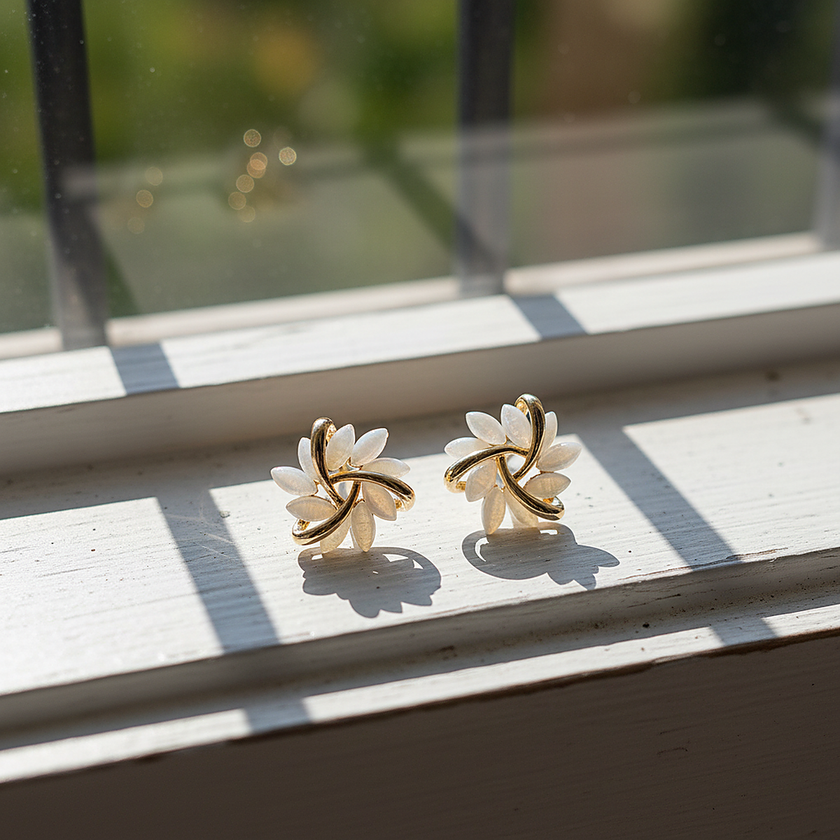 Beatrice Opal Earrings