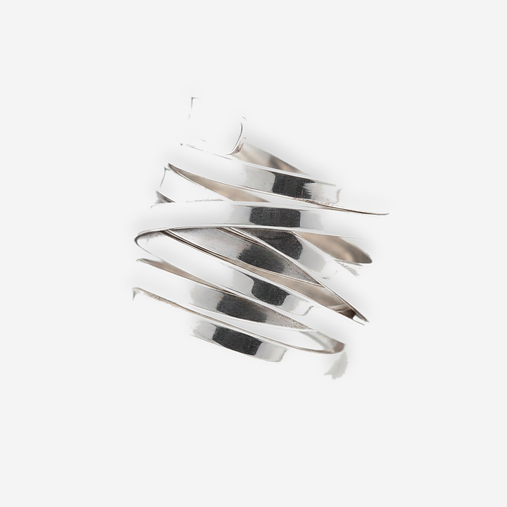 Hazel Thick Silver Band Ring