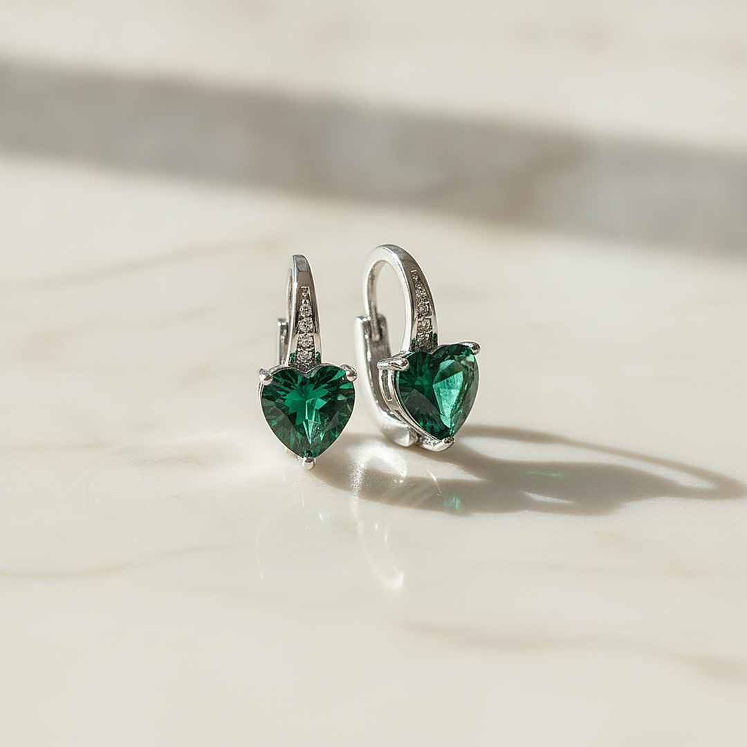Náušnice Kaia Emerald