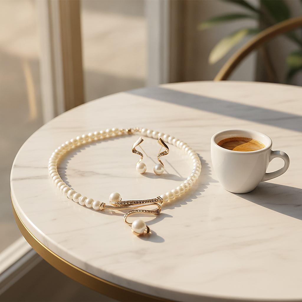 Ensemble de bijoux Ondina en perles
