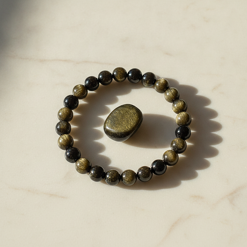 Pulsera dorada Lourdes