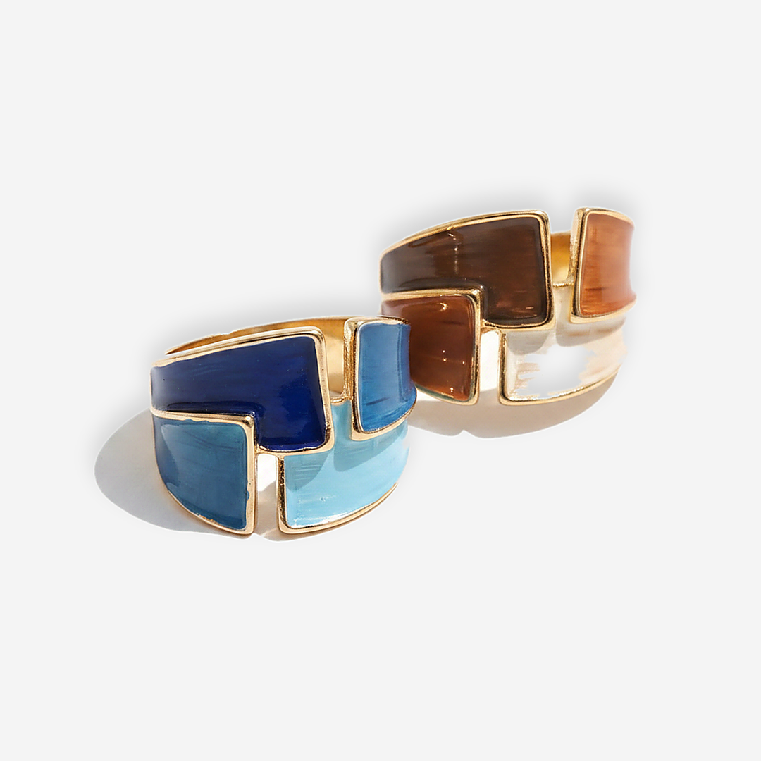 Rosalie Hand-Painted Ring detail