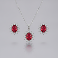 Conjunto de joias Suri Ruby
