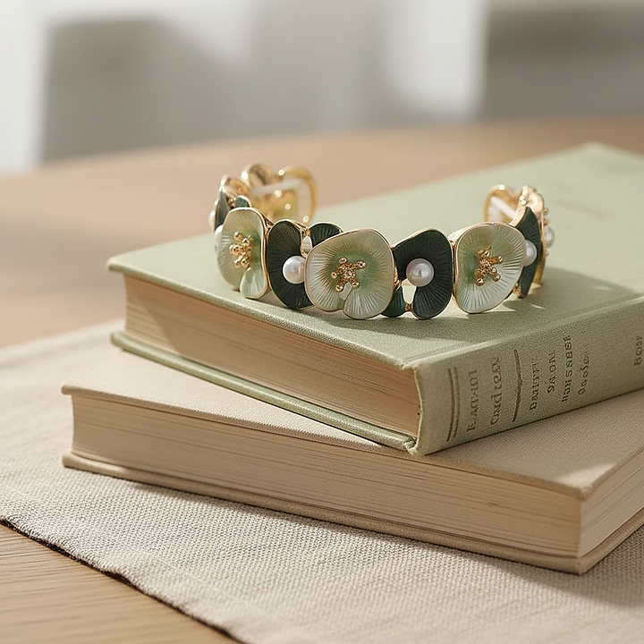 Bracelet en perles opalines