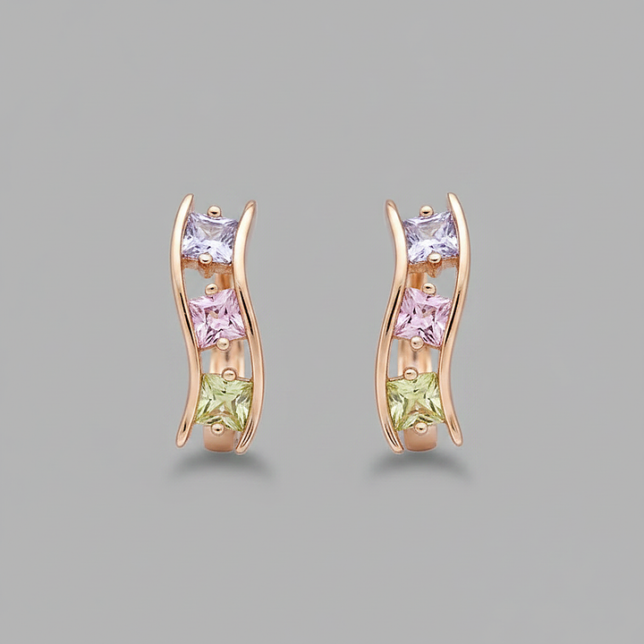 Pendientes Elise de circonita cúbica