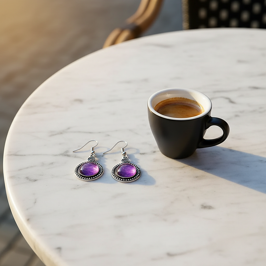 Pendientes de cristal Isolde