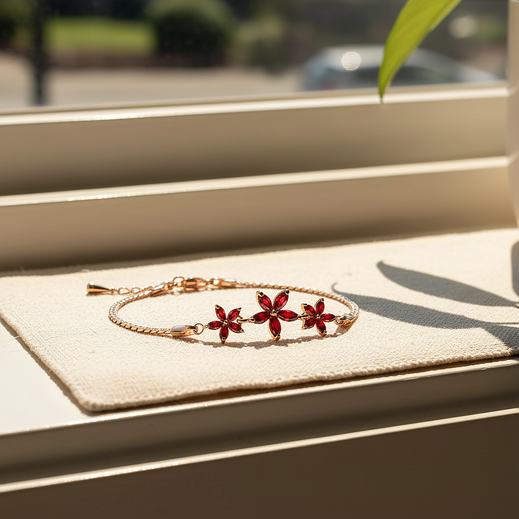 Perlen-Kristallarmband