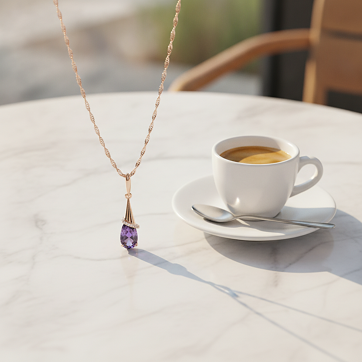 Collar Beatrice de cristal