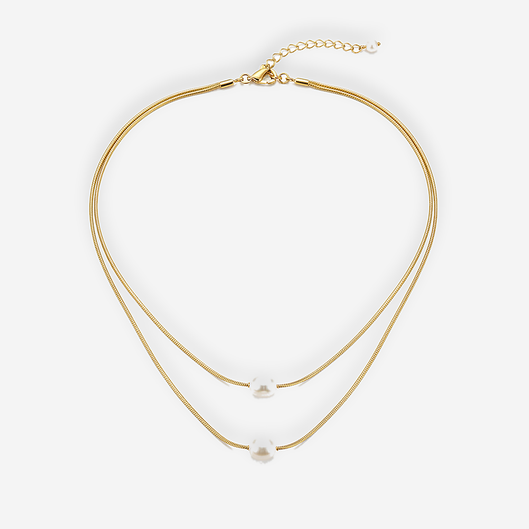 Coco Layered Pearl Necklace
