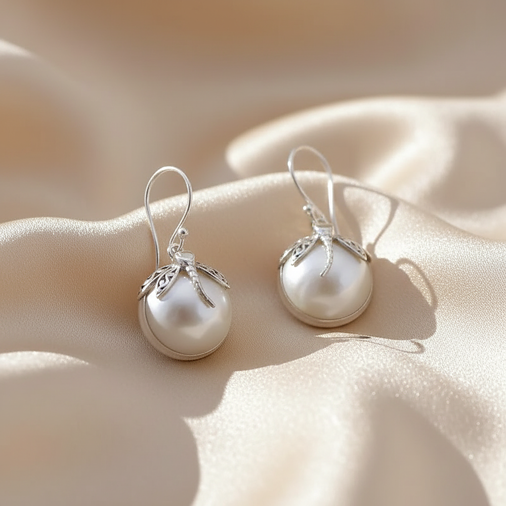 Boucles d’oreilles Vionnet en perles