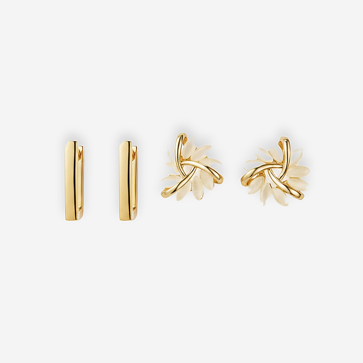 Yulia Petal Hoop Set
