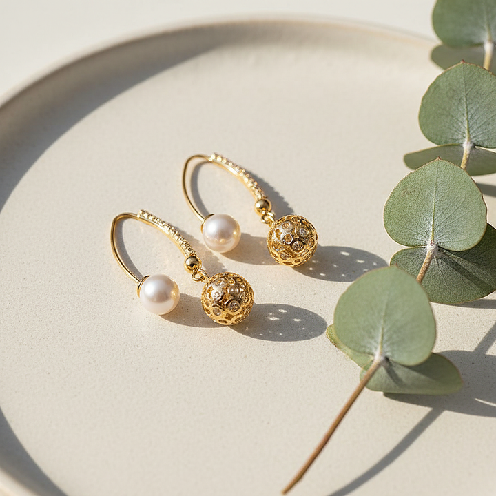 Pendientes de perlas Odette