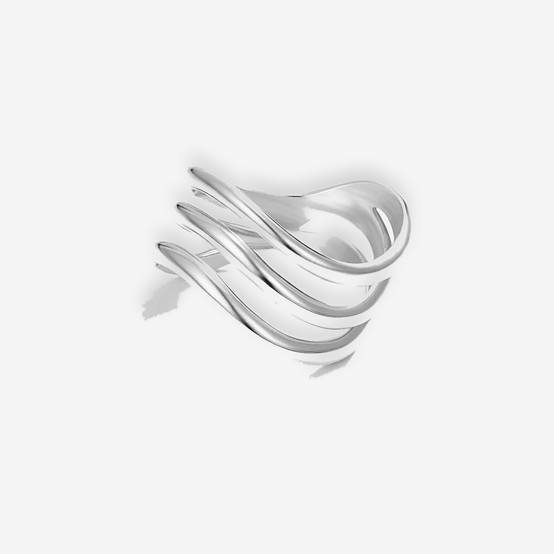 Kiya Layered Silver Ring
