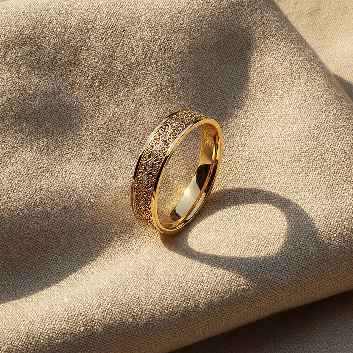 Bague Ondine dorée