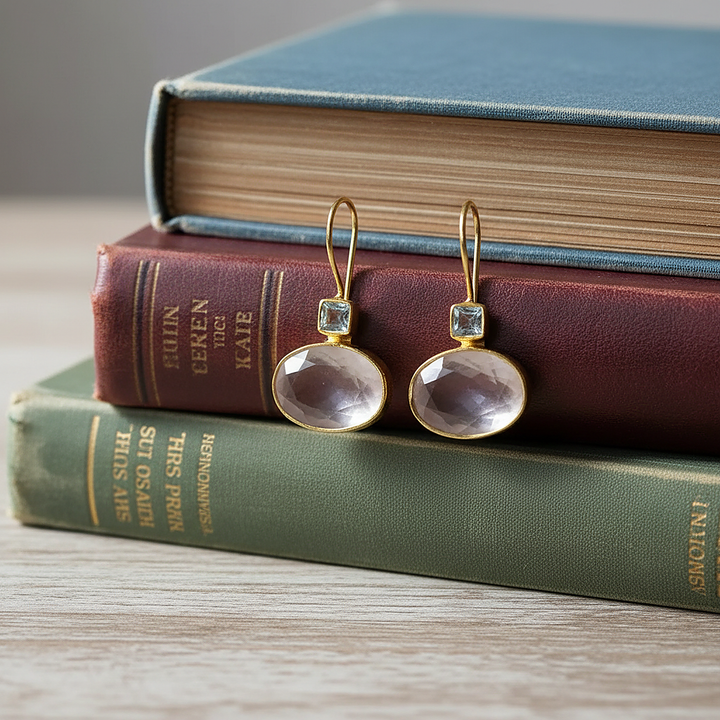 Pendientes de cuarzo Honorine