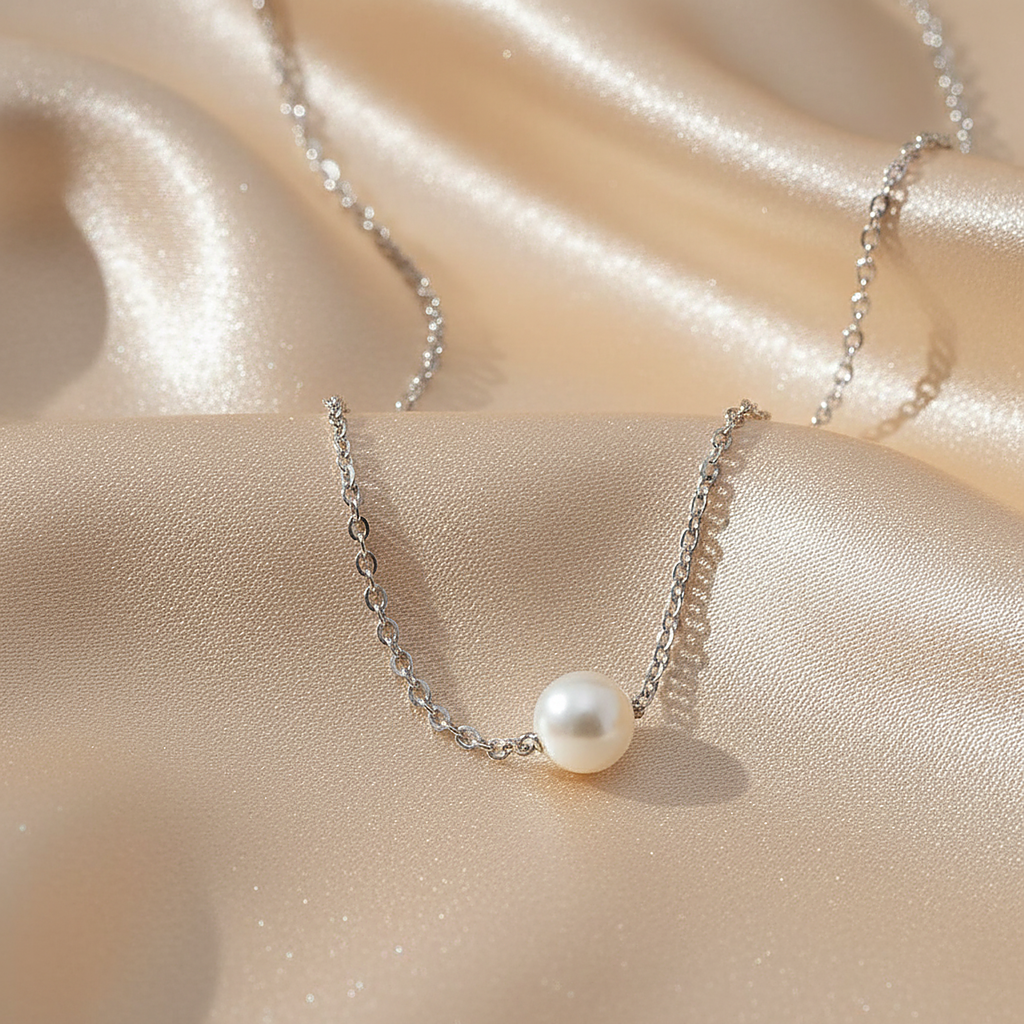 Lourdes Silver Necklace