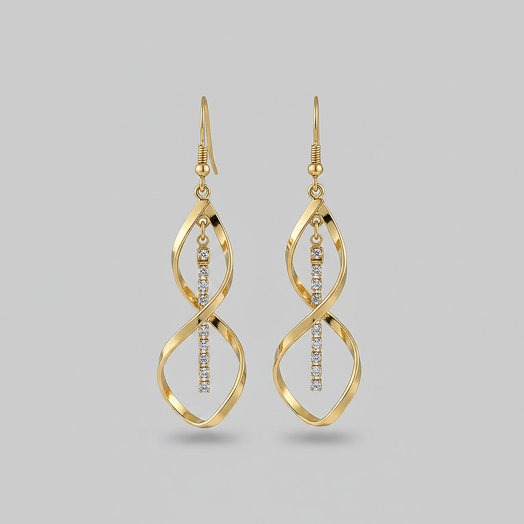 Boucles d’oreilles Verena dorées