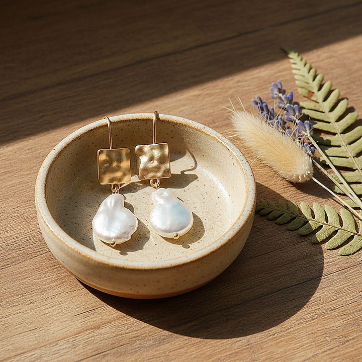 Boucles d’oreilles Adeline en perles