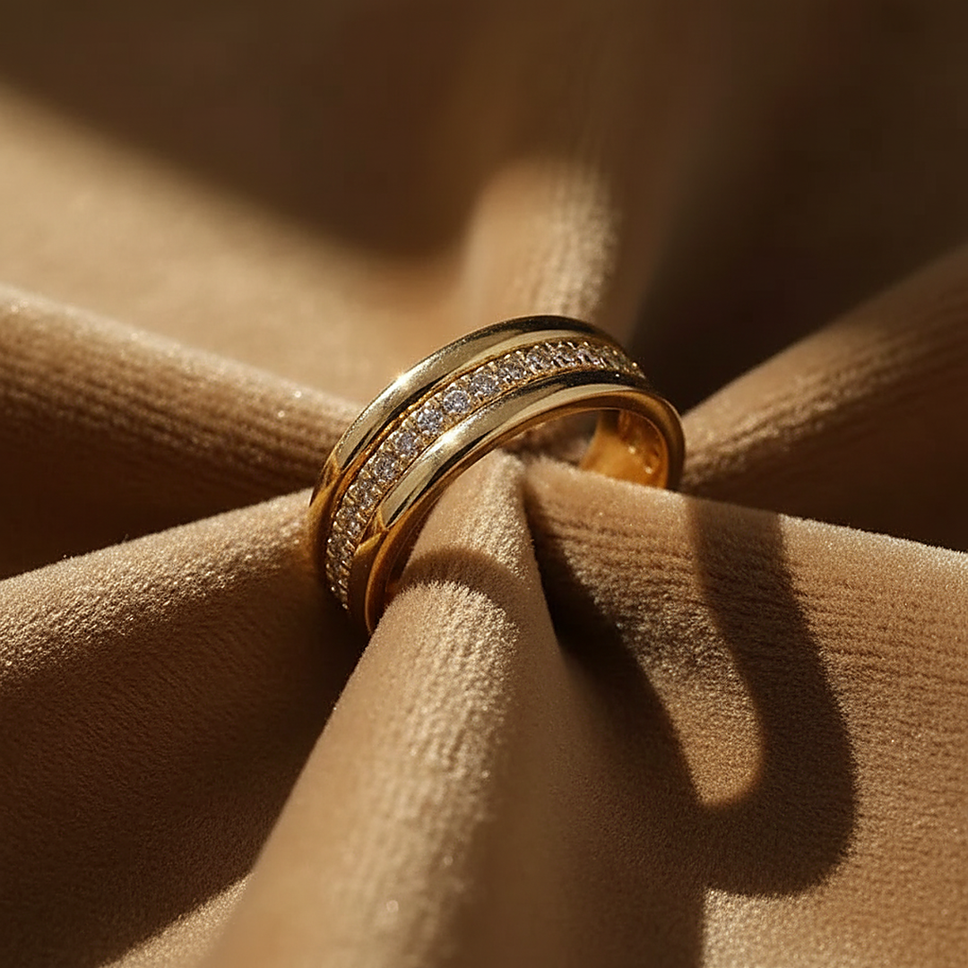 Anillo Josephine de circonita cúbica