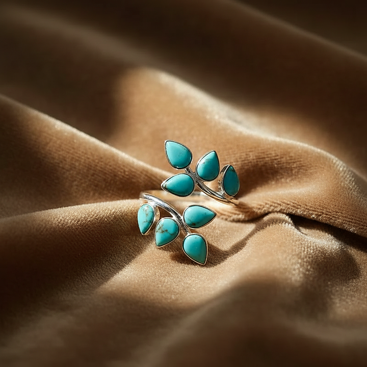 Anillo Liviana turquesa