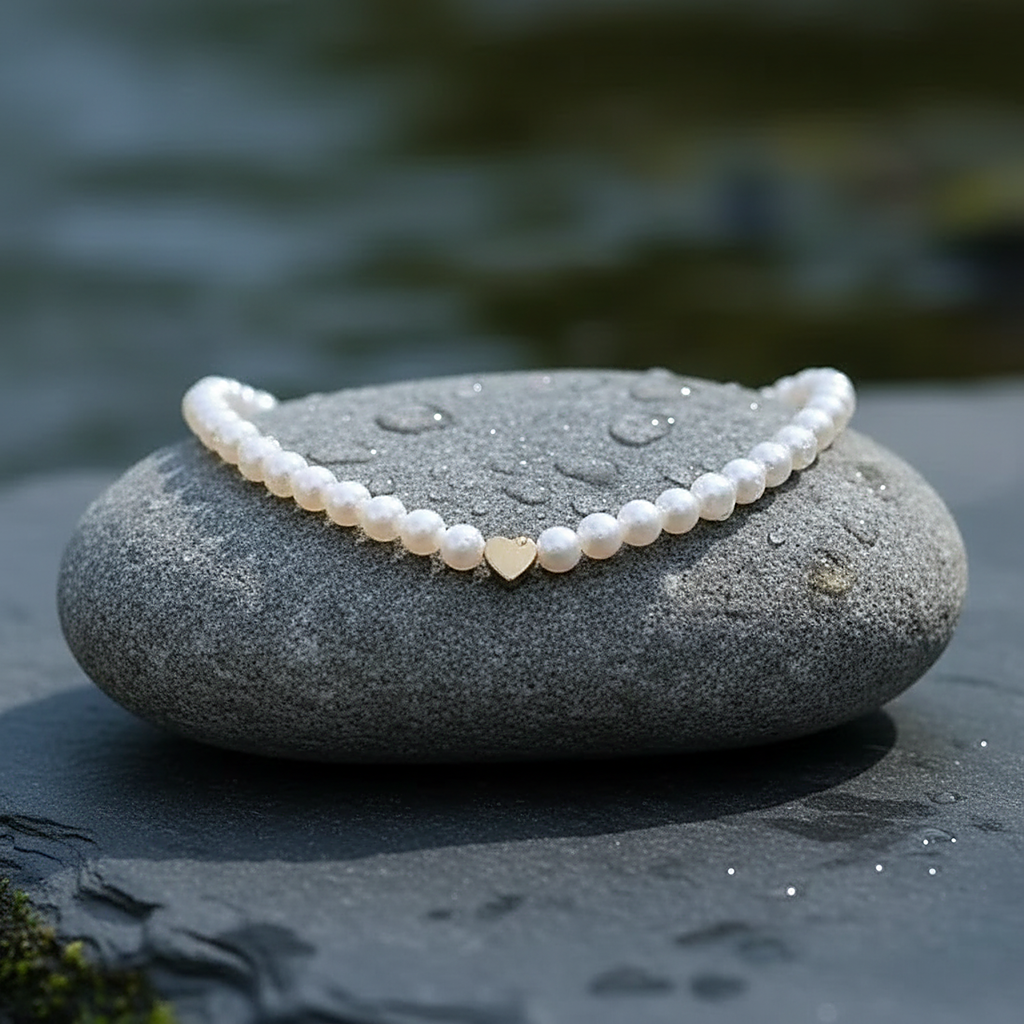Collana di perle opaline