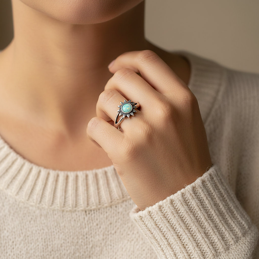 Pierścionek Bijou z opalem