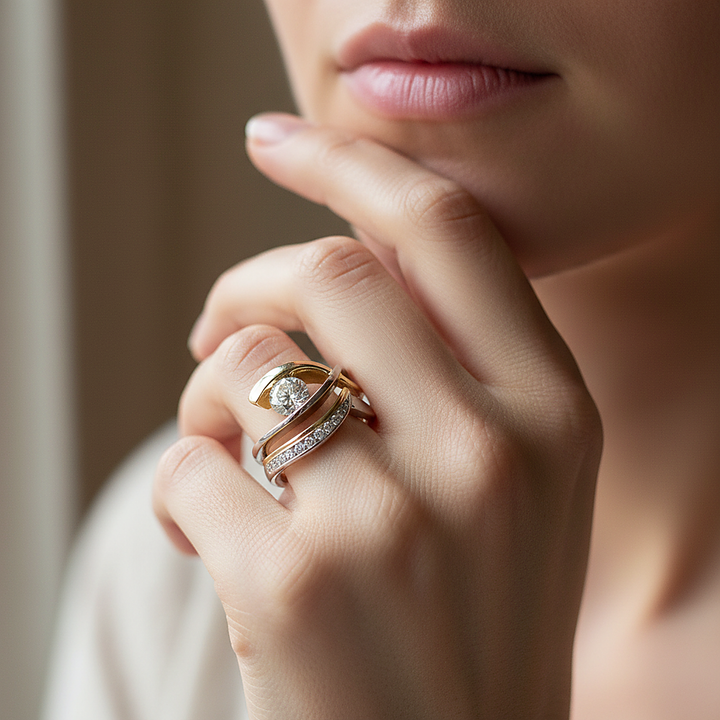 Anillo Dvora de circonita cúbica
