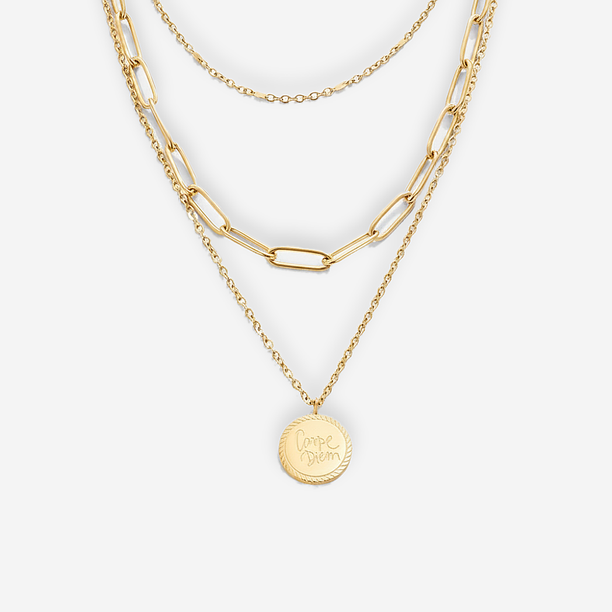 Janie Coin Layered Necklace