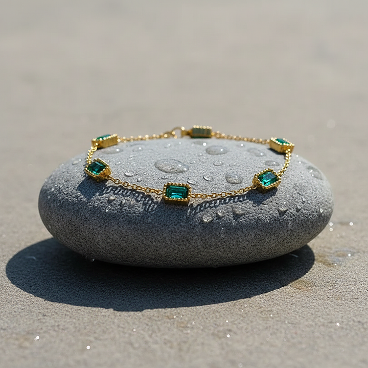 Náramek Emerald Trinity