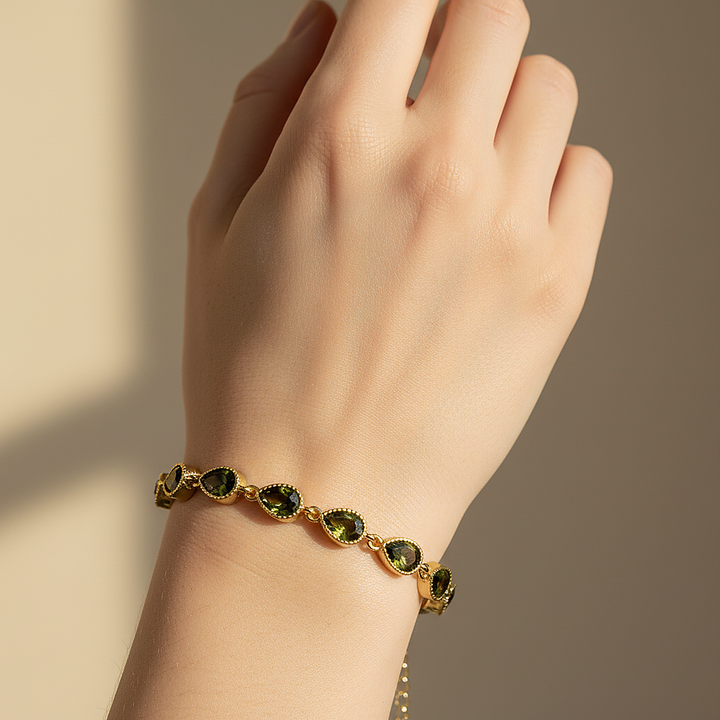 Camille Peridot Bracelet