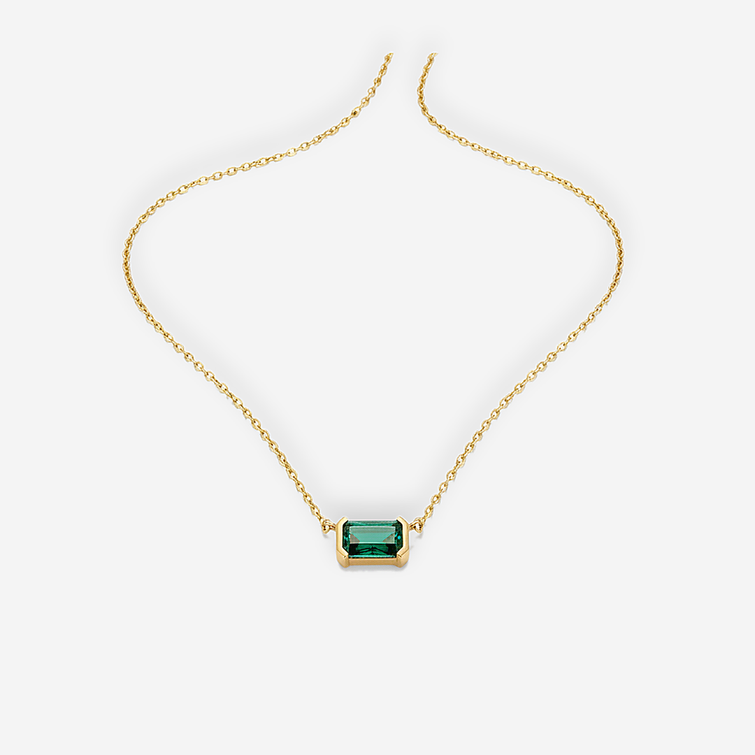 Monica Green Emerald Necklace