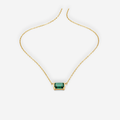 Monica Green Emerald Necklace