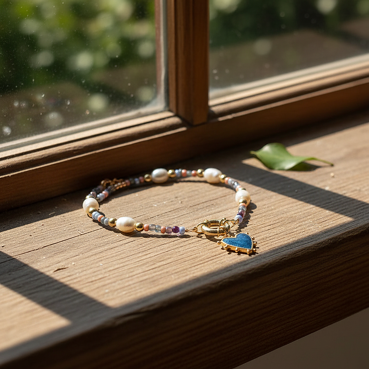Zwart Hart Gouden Ketting