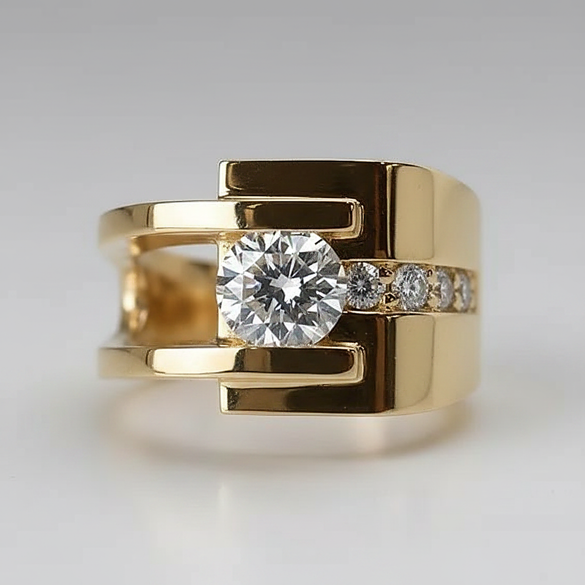 Albane-ring med zirkonia