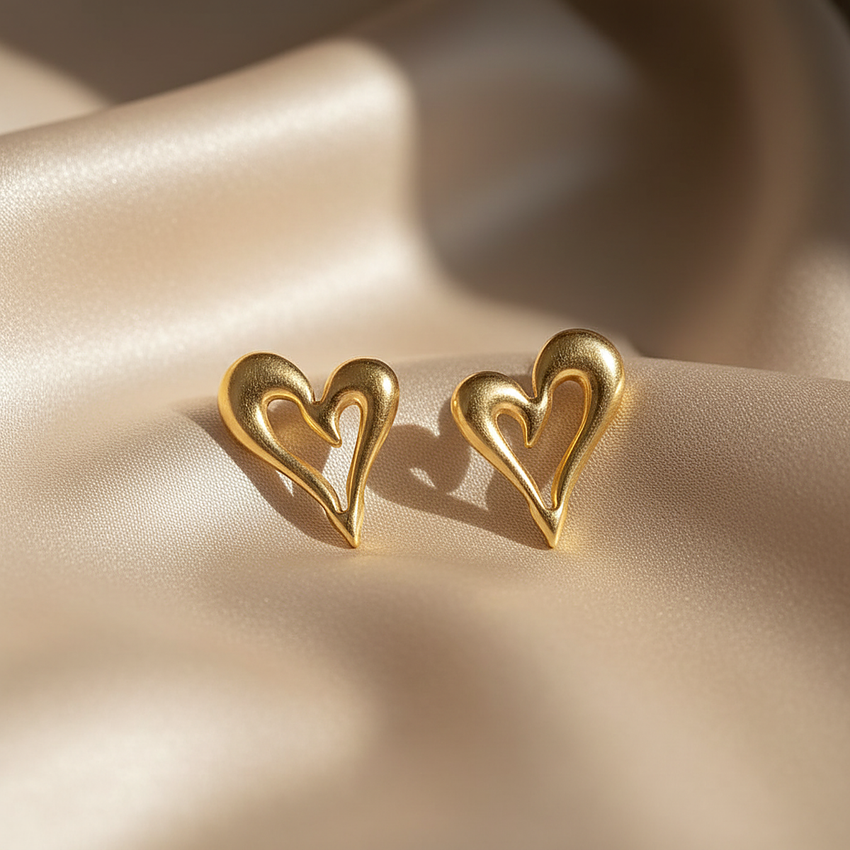 Pendientes Lioria dorados