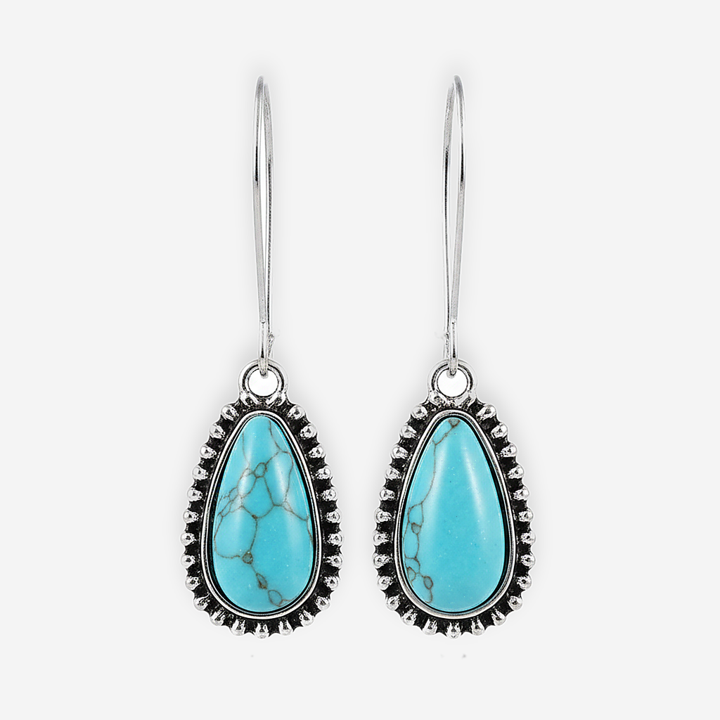 Boucles d’oreilles turquoise Ophira