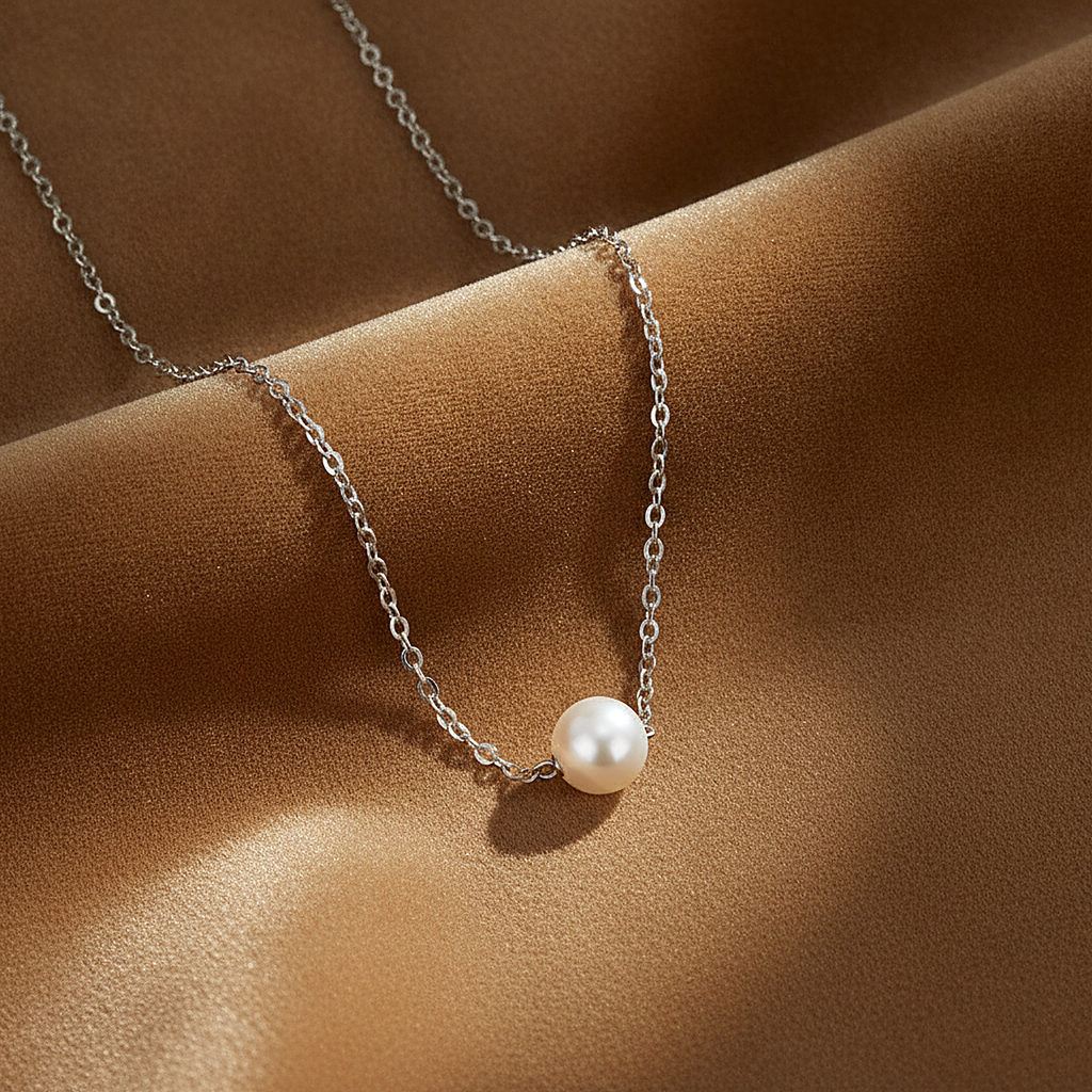 Lourdes Silver Necklace