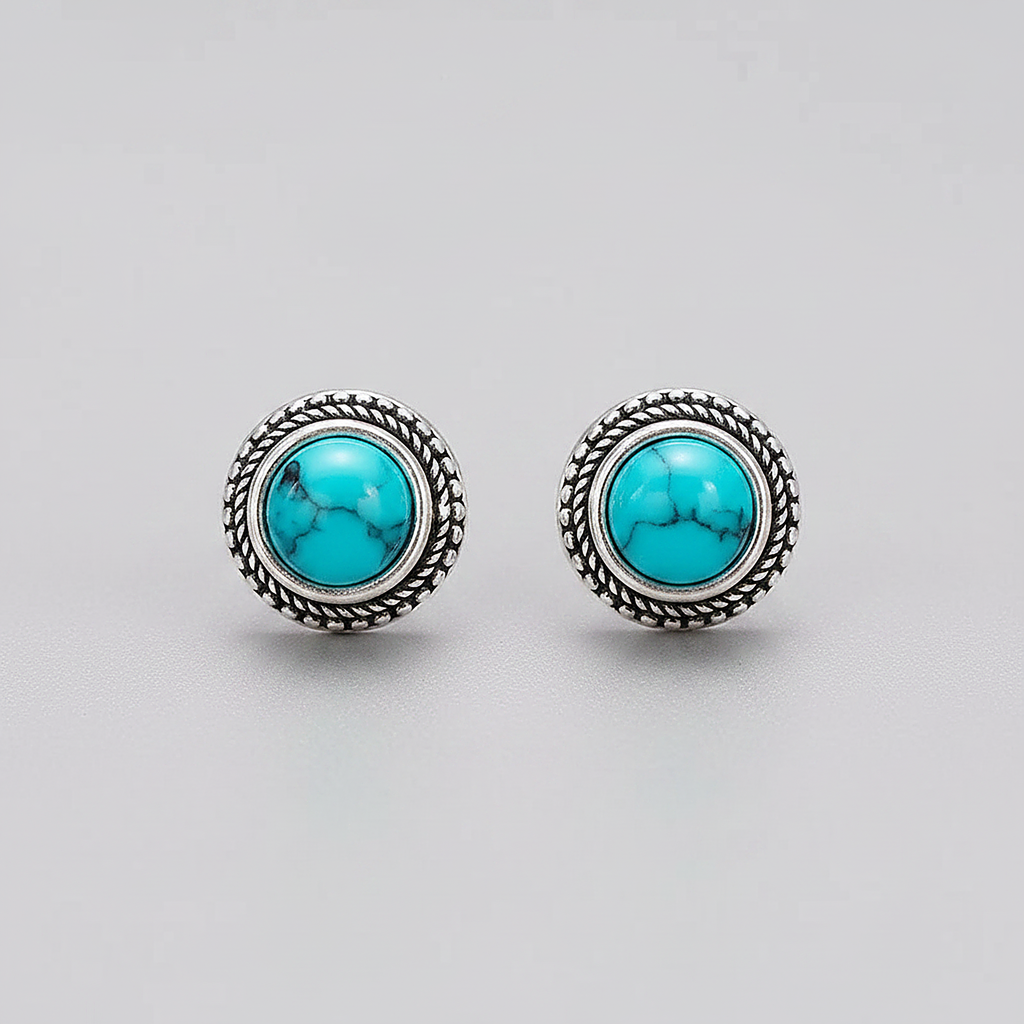 Boucles d’oreilles Greta turquoise