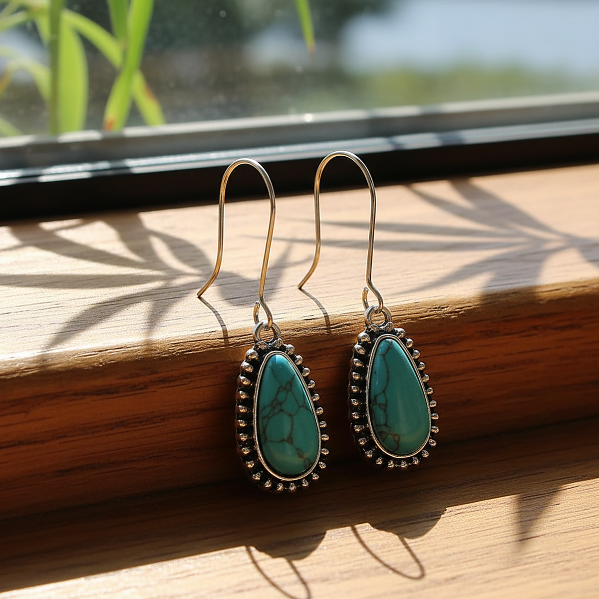 Boucles d’oreilles turquoise Ophira