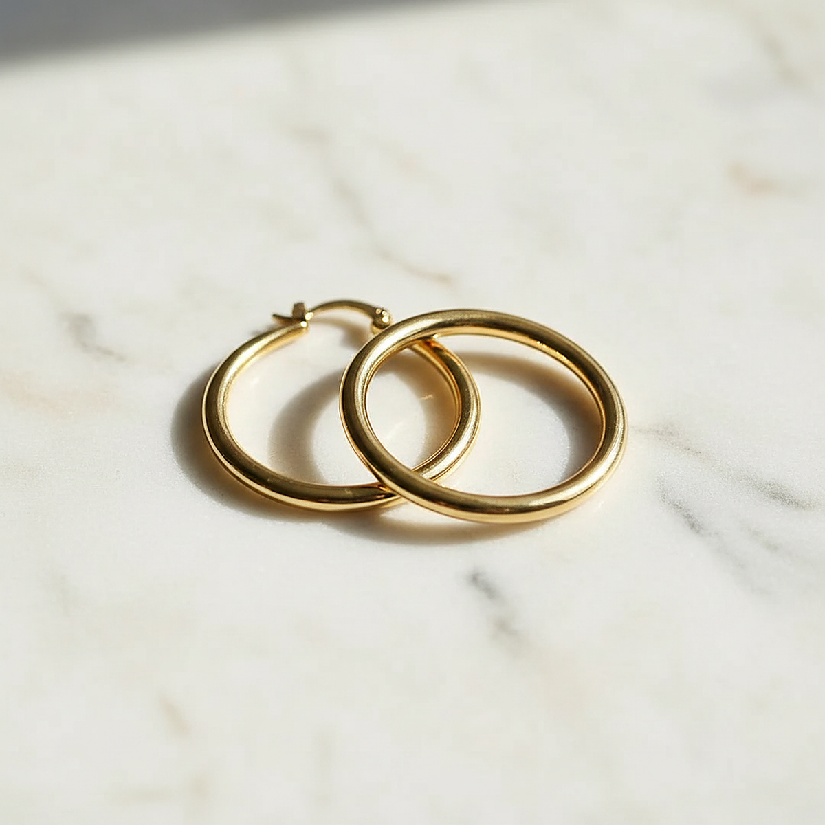 Boucles d’oreilles dorées Ondine