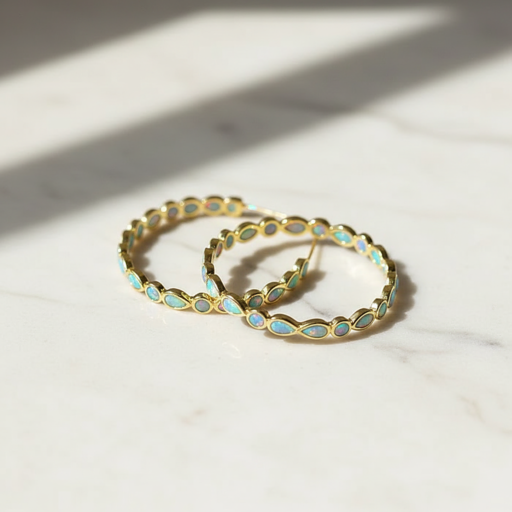 Honorine-Opal-Ohrringe