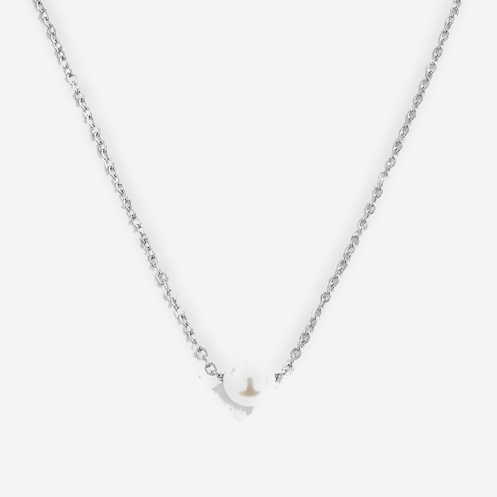 Lourdes Silver Necklace